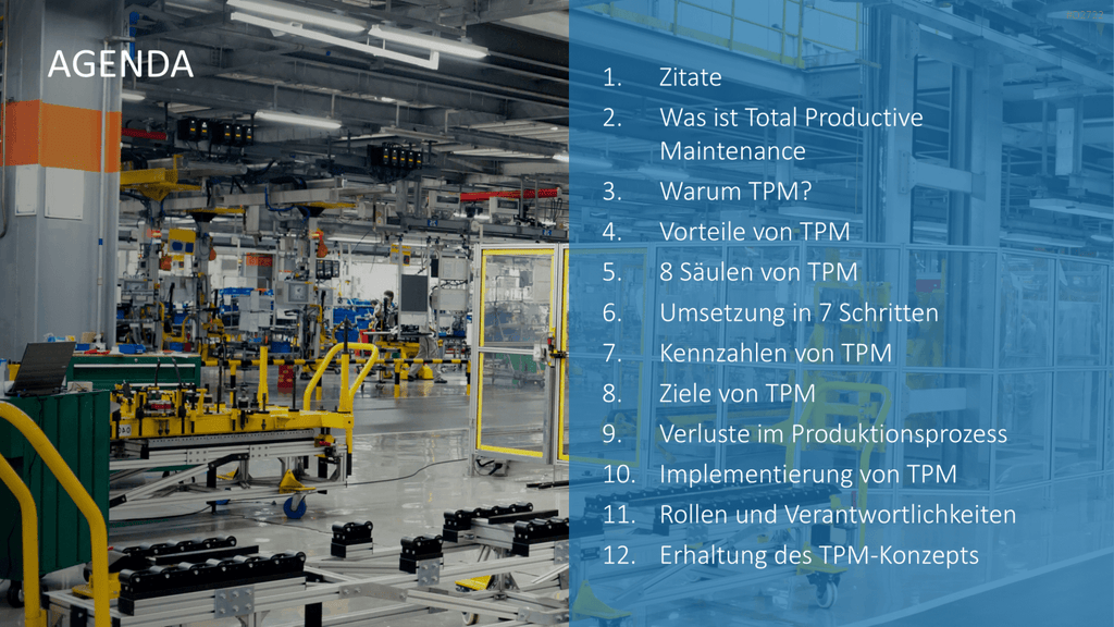 Total Productive Maintenance (TPM) PowerPoint-Vorlage