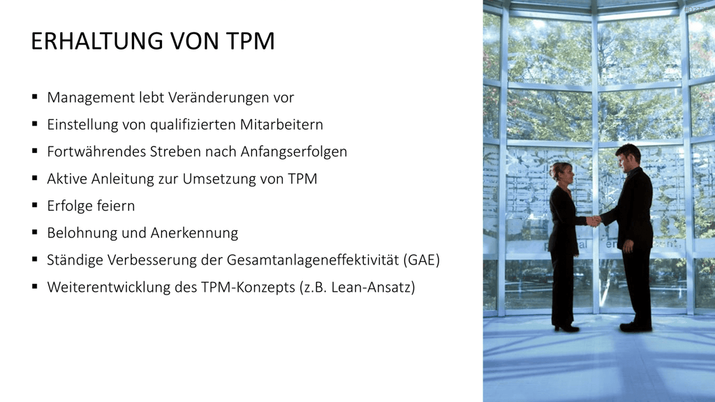 Total Productive Maintenance (TPM) PowerPoint-Vorlage