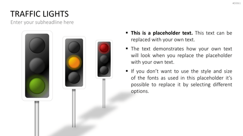 Ampel-Diagramme PowerPoint-Vorlage