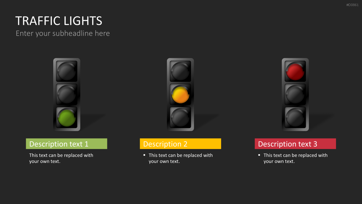 Ampel-Diagramme PowerPoint-Vorlage