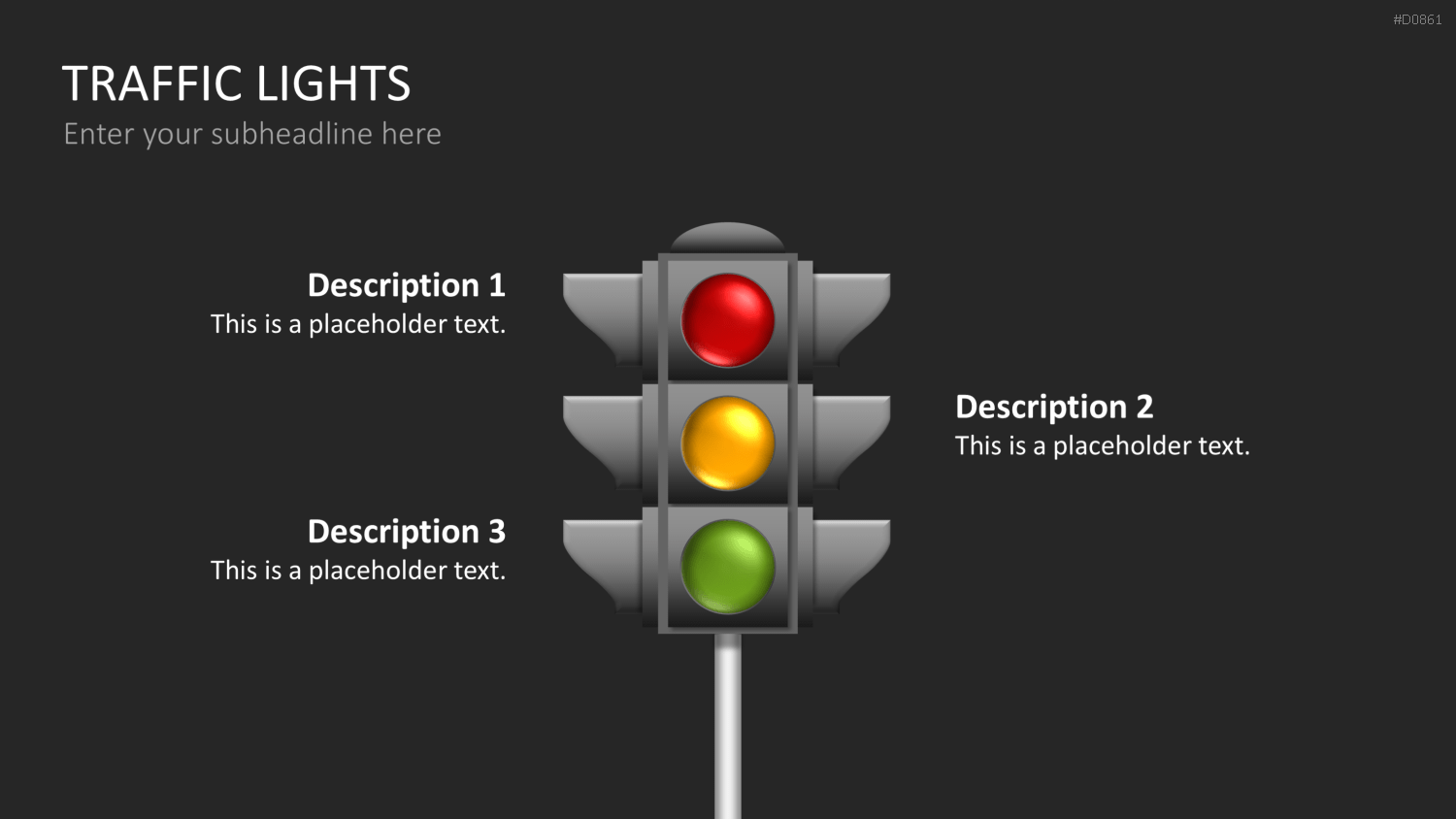 Ampel-Diagramme PowerPoint-Vorlage