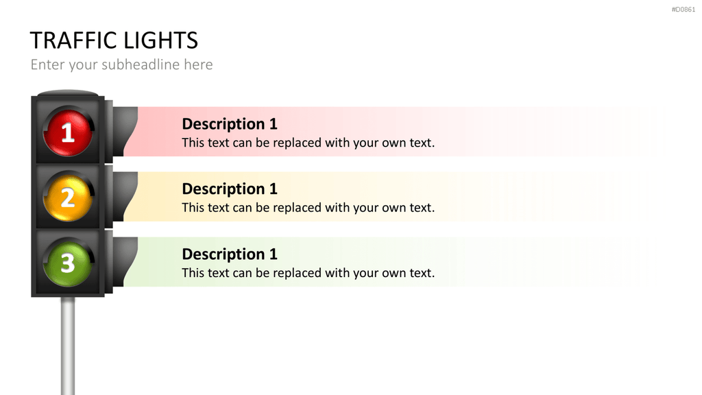 Ampel-Diagramme PowerPoint-Vorlage