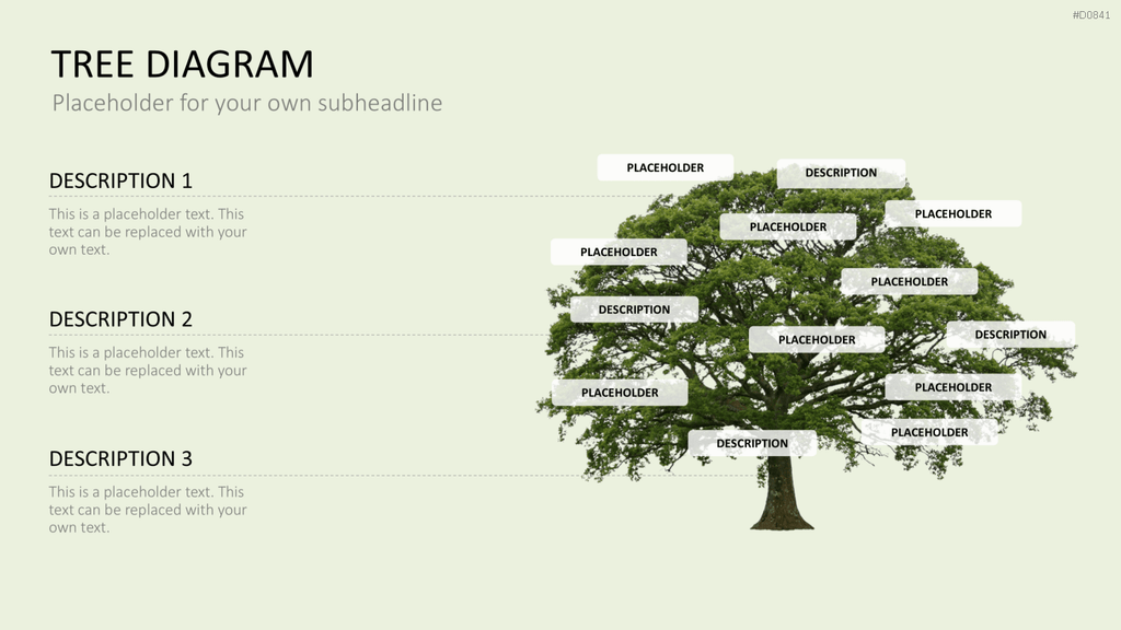 Baum-Diagramme PowerPoint-Vorlage