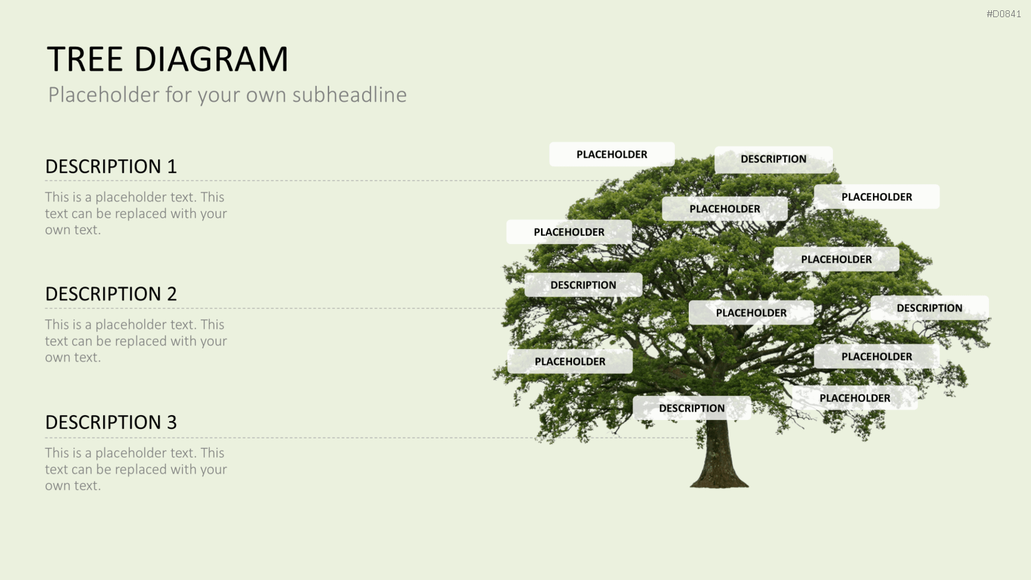 Baum-Diagramme PowerPoint-Vorlage