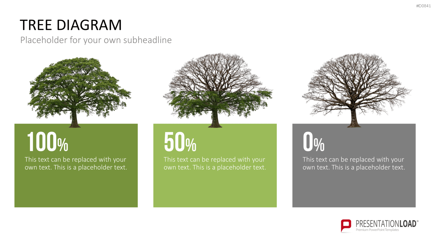 Baum-Diagramme PowerPoint-Vorlage