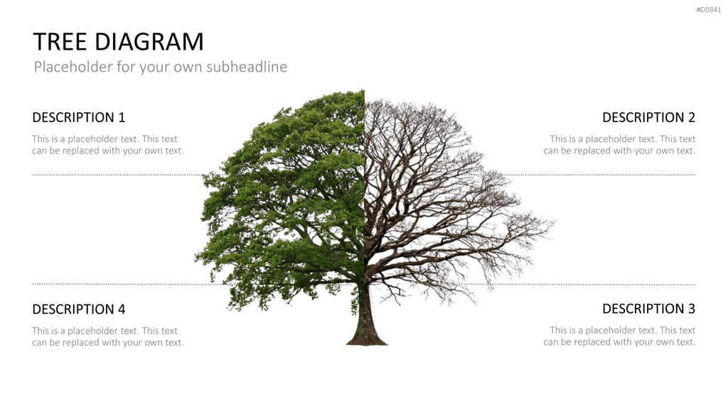 Baum-Diagramme PowerPoint-Vorlage