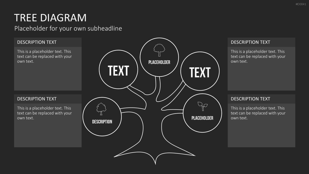 Baum-Diagramme PowerPoint-Vorlage