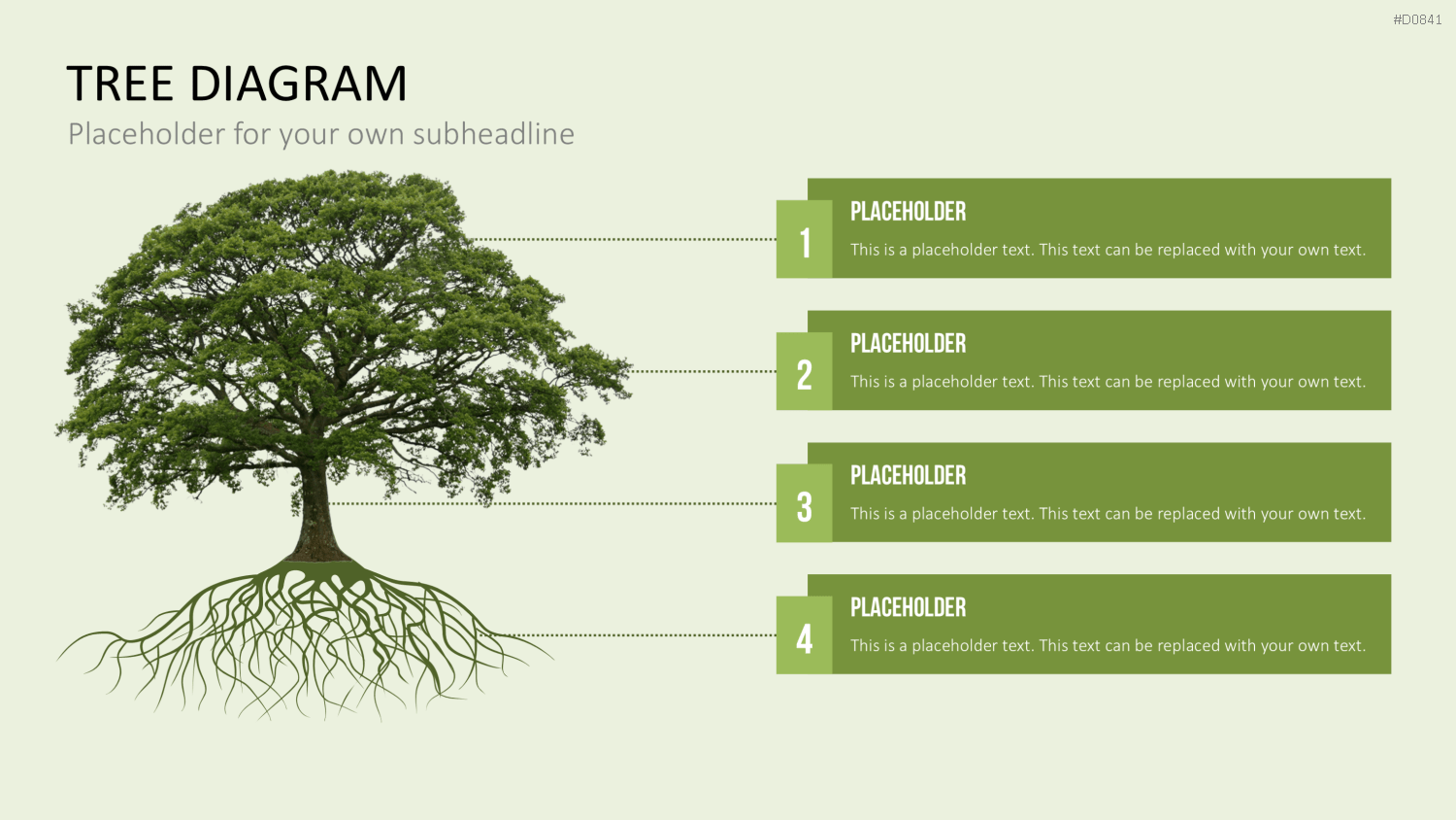 Baum-Diagramme PowerPoint-Vorlage