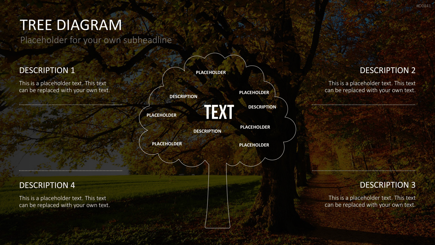 Baum-Diagramme PowerPoint-Vorlage
