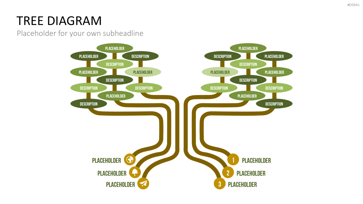 Baum-Diagramme PowerPoint-Vorlage