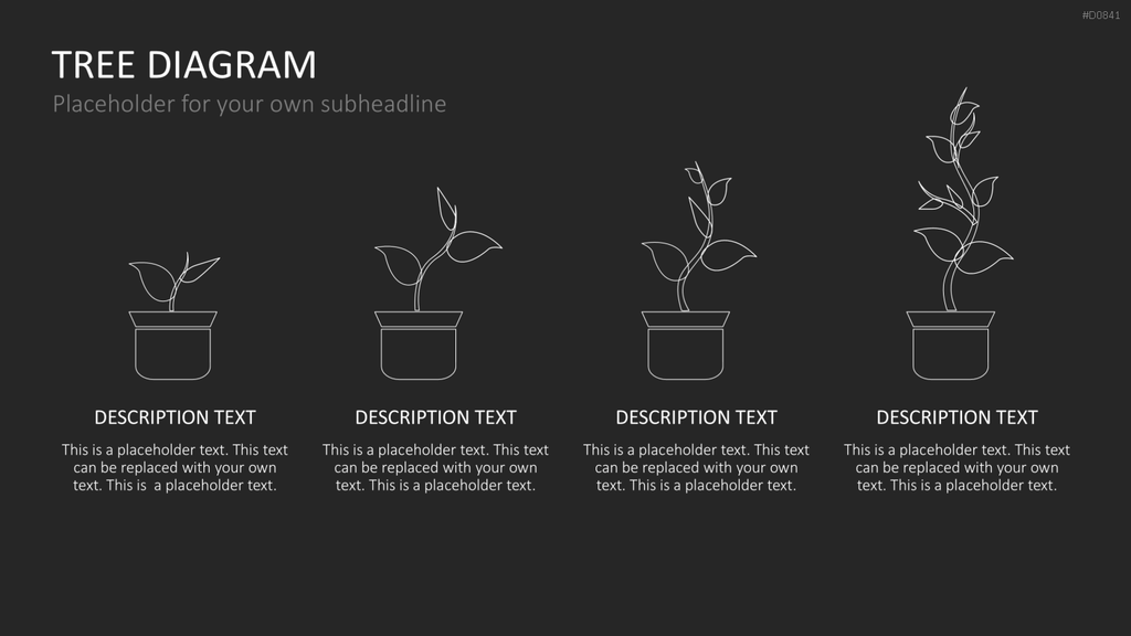 Baum-Diagramme PowerPoint-Vorlage