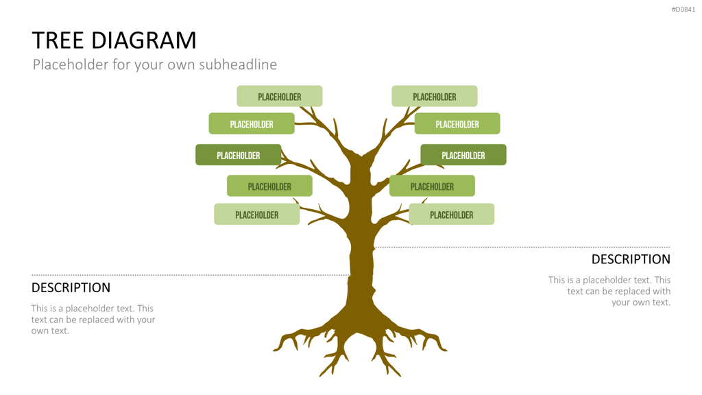 Baum-Diagramme PowerPoint-Vorlage