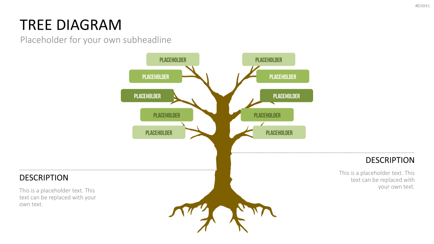 Baum-Diagramme PowerPoint-Vorlage