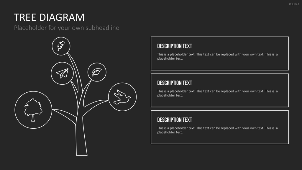 Baum-Diagramme PowerPoint-Vorlage
