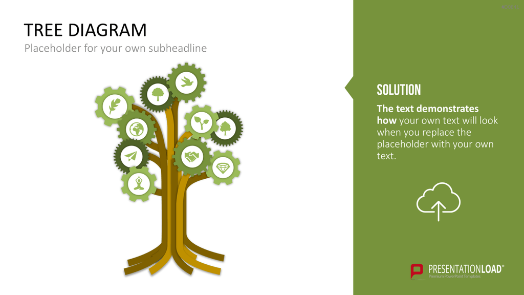 Baum-Diagramme PowerPoint-Vorlage