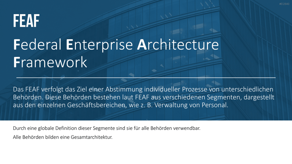 Unternehmensarchitektur PowerPoint-Vorlage