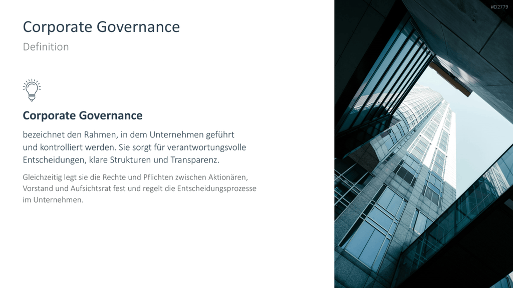 Unternehmensführung PowerPoint-Vorlage