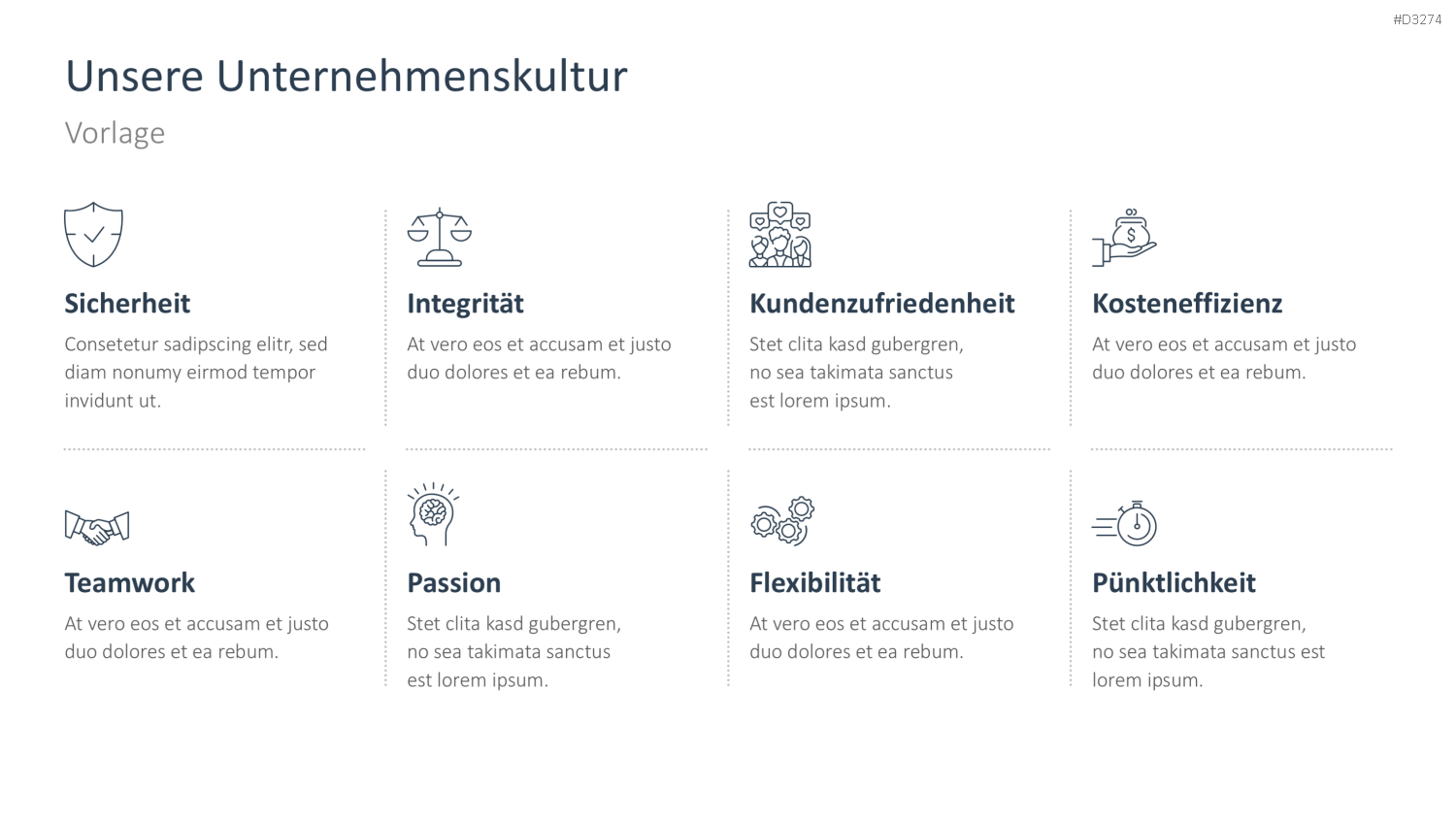 Unternehmenskultur PowerPoint-Vorlage