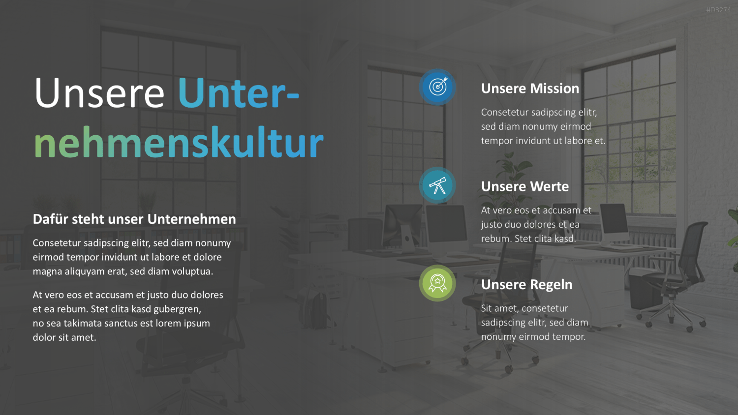 Unternehmenskultur PowerPoint-Vorlage