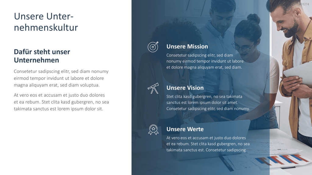 Unternehmenskultur PowerPoint-Vorlage