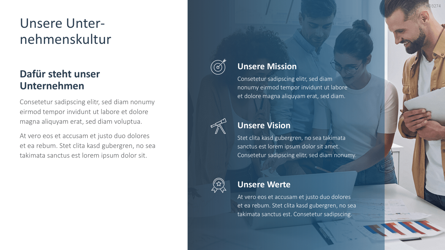 Unternehmenskultur PowerPoint-Vorlage