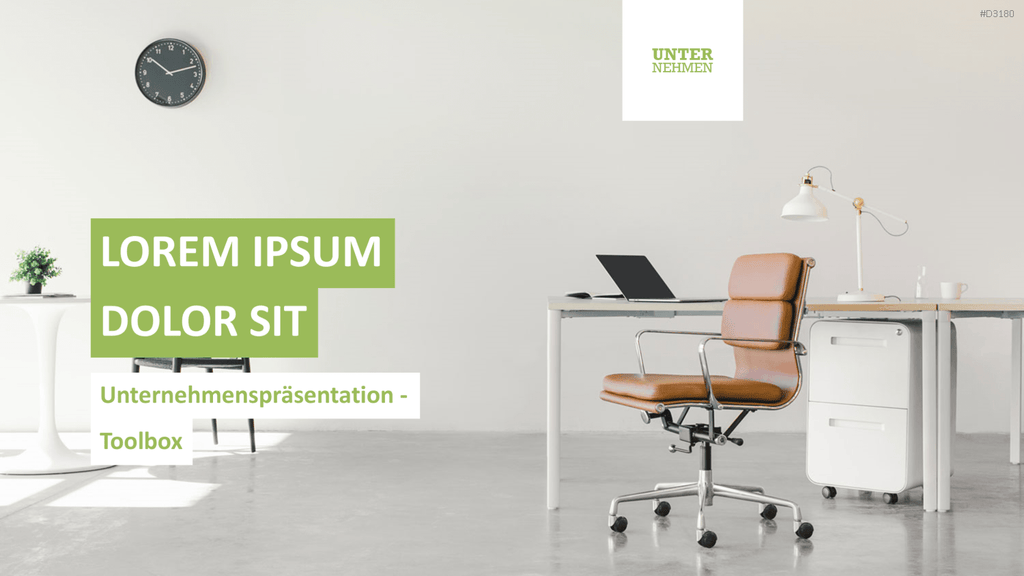 Unternehmenspräsentation-Toolbox PowerPoint-Vorlage
