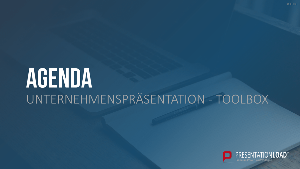 Unternehmenspräsentation-Toolbox PowerPoint-Vorlage