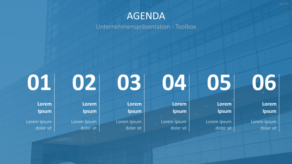 Unternehmenspräsentation-Toolbox PowerPoint-Vorlage
