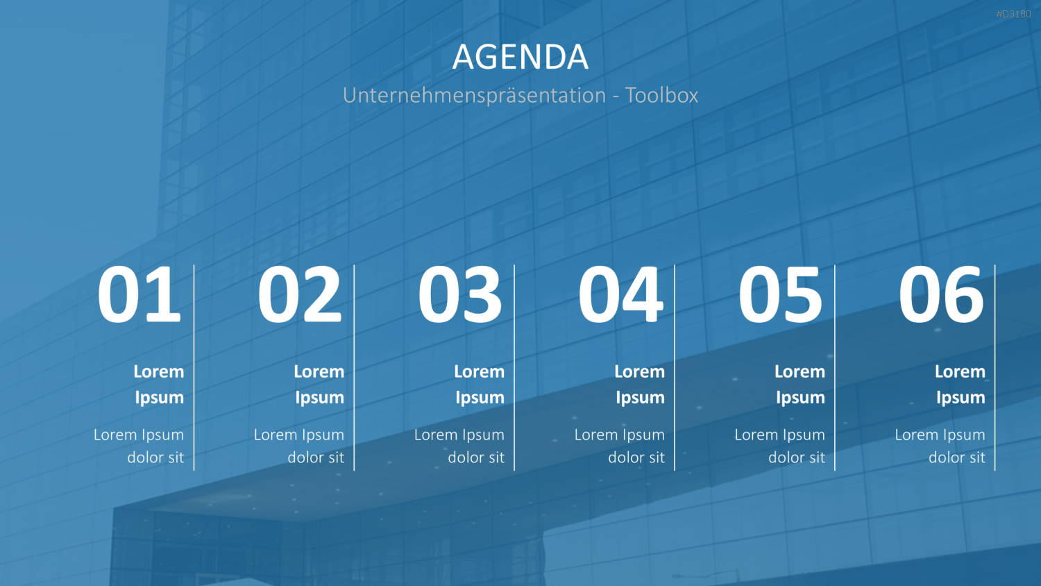 Unternehmenspräsentation-Toolbox PowerPoint-Vorlage