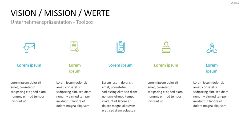 Unternehmenspräsentation-Toolbox PowerPoint-Vorlage