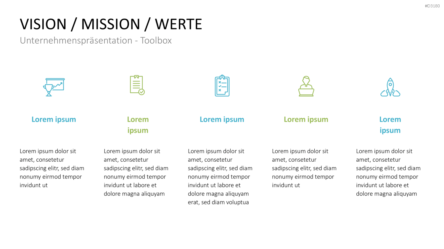 Unternehmenspräsentation-Toolbox PowerPoint-Vorlage
