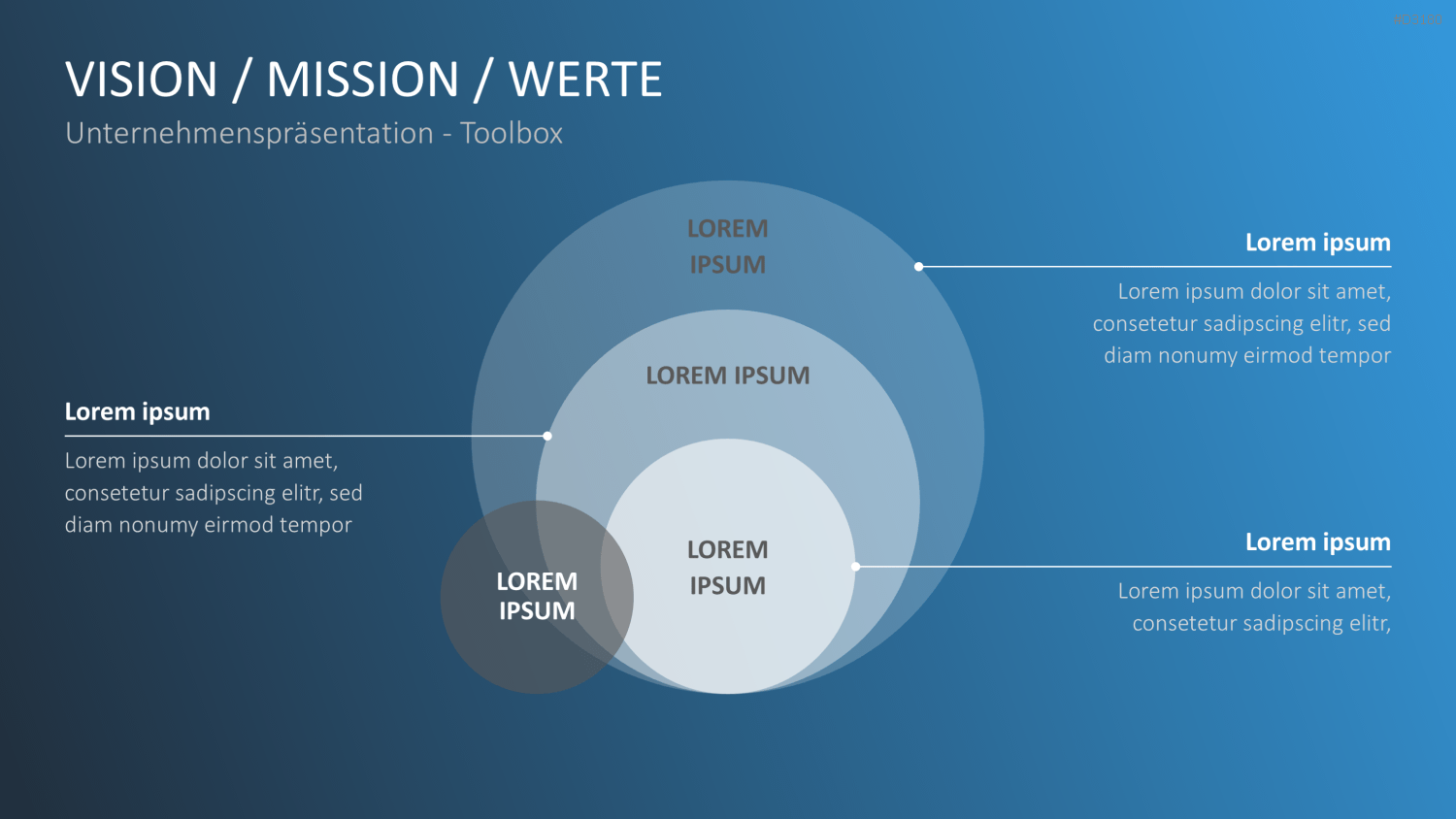 Unternehmenspräsentation-Toolbox PowerPoint-Vorlage