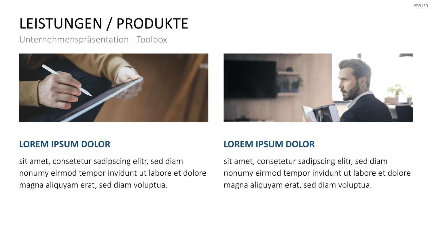 Unternehmenspräsentation-Toolbox PowerPoint-Vorlage