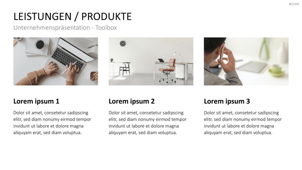 Unternehmenspräsentation-Toolbox PowerPoint-Vorlage
