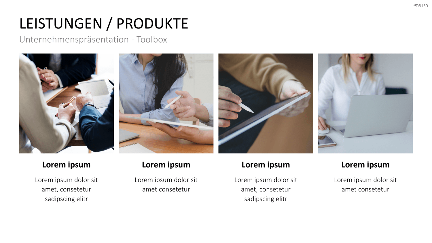 Unternehmenspräsentation-Toolbox PowerPoint-Vorlage