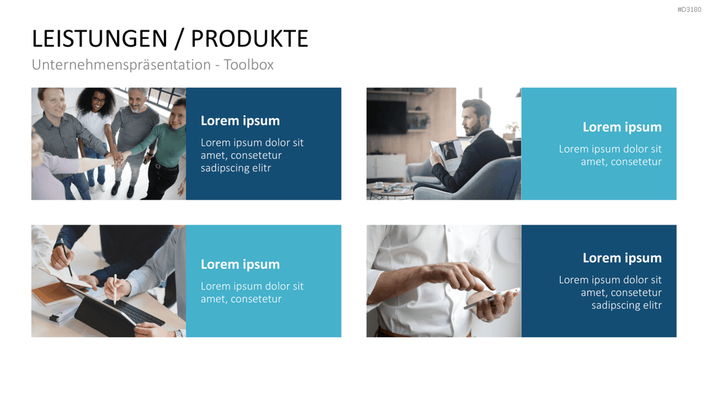 Unternehmenspräsentation-Toolbox PowerPoint-Vorlage