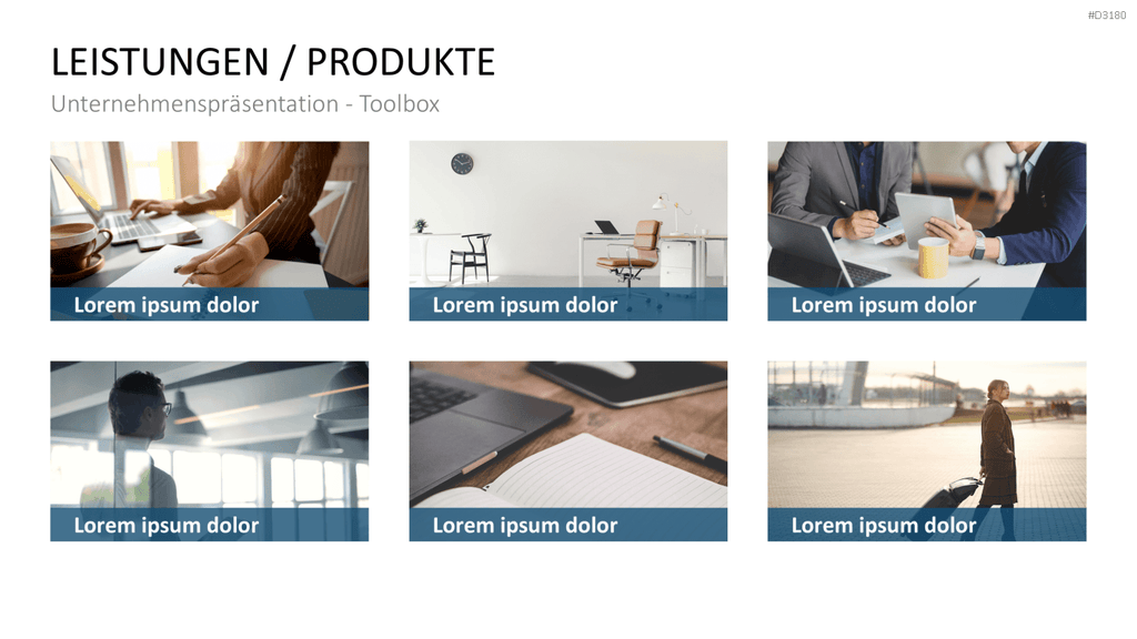 Unternehmenspräsentation-Toolbox PowerPoint-Vorlage