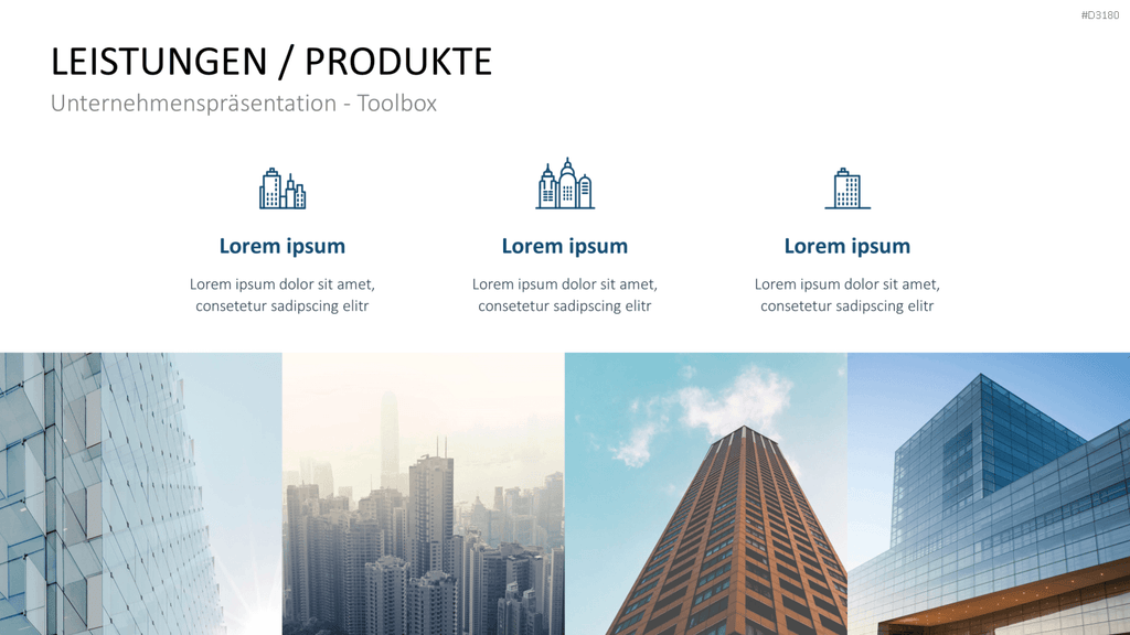 Unternehmenspräsentation-Toolbox PowerPoint-Vorlage
