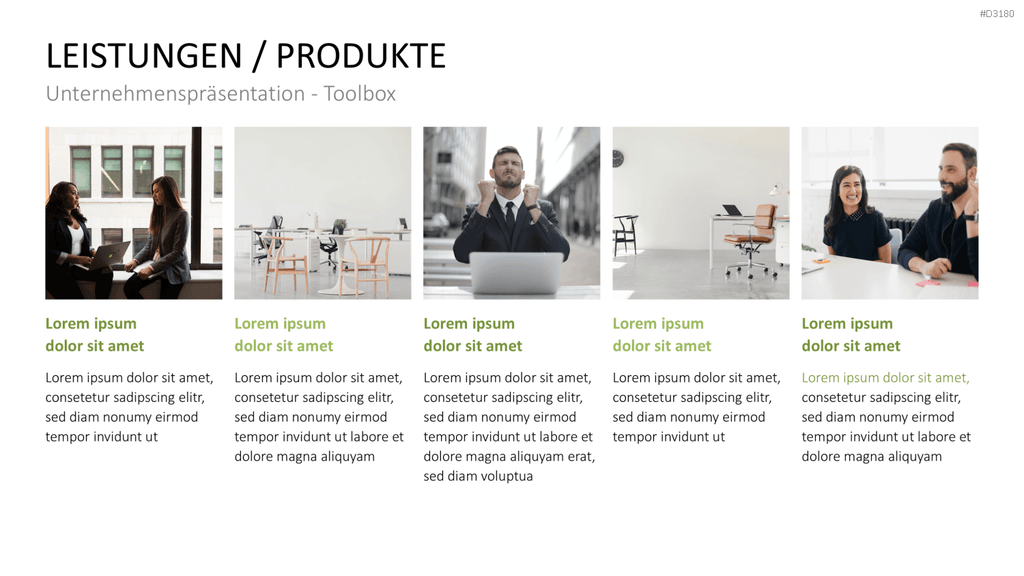 Unternehmenspräsentation-Toolbox PowerPoint-Vorlage