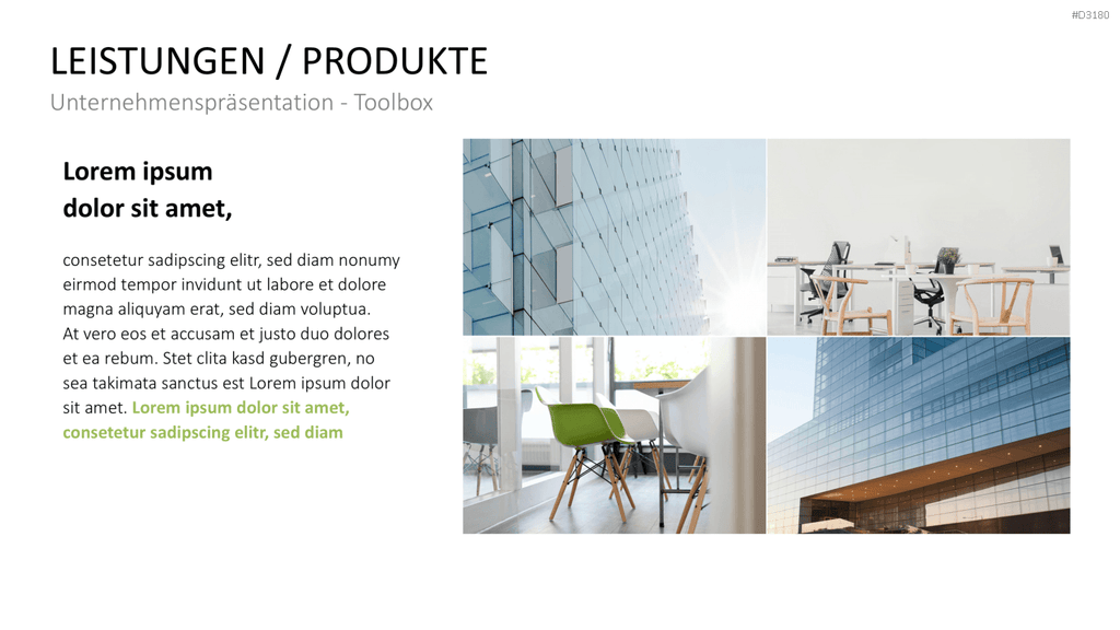 Unternehmenspräsentation-Toolbox PowerPoint-Vorlage