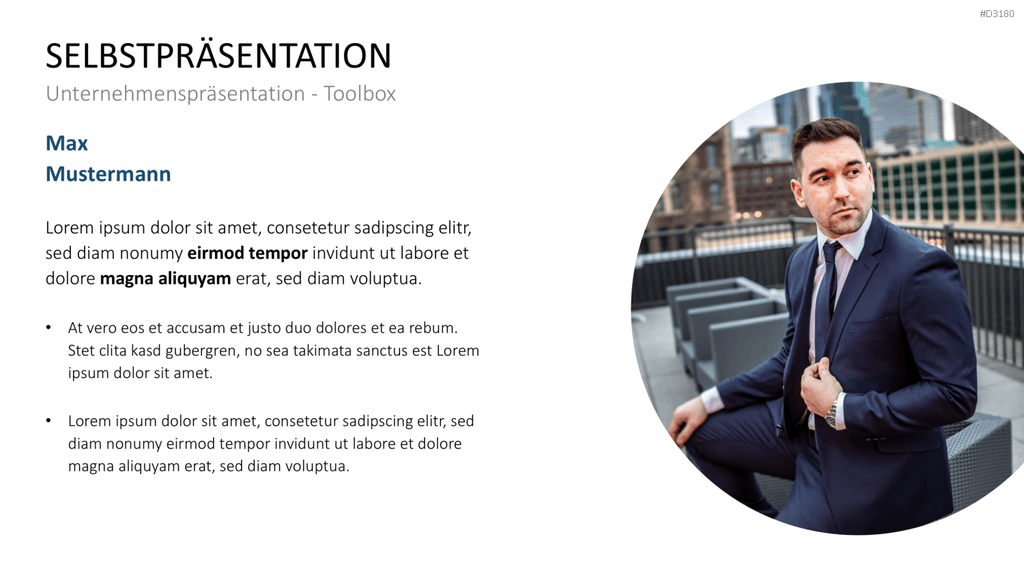 Unternehmenspräsentation-Toolbox PowerPoint-Vorlage
