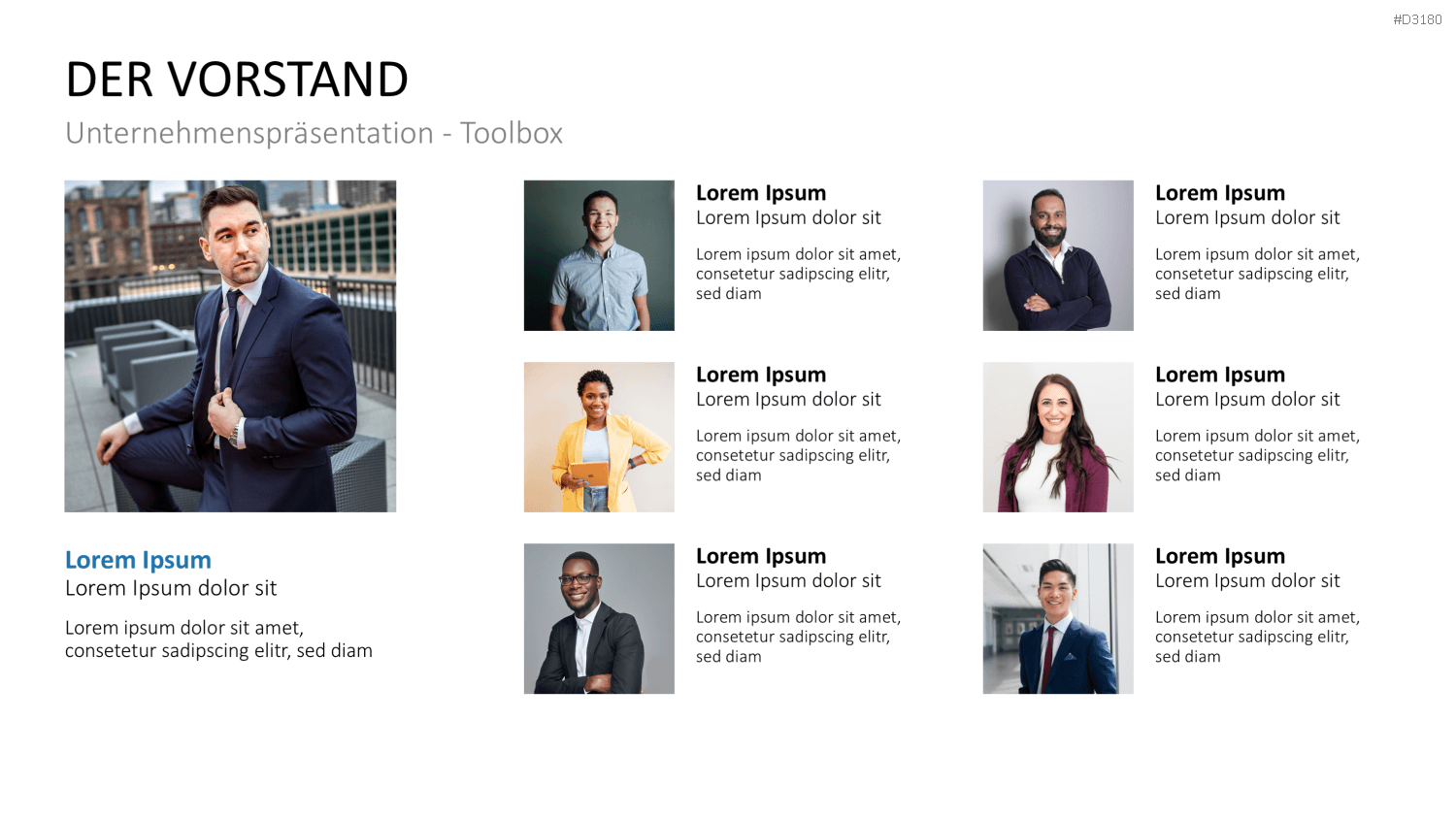 Unternehmenspräsentation-Toolbox PowerPoint-Vorlage