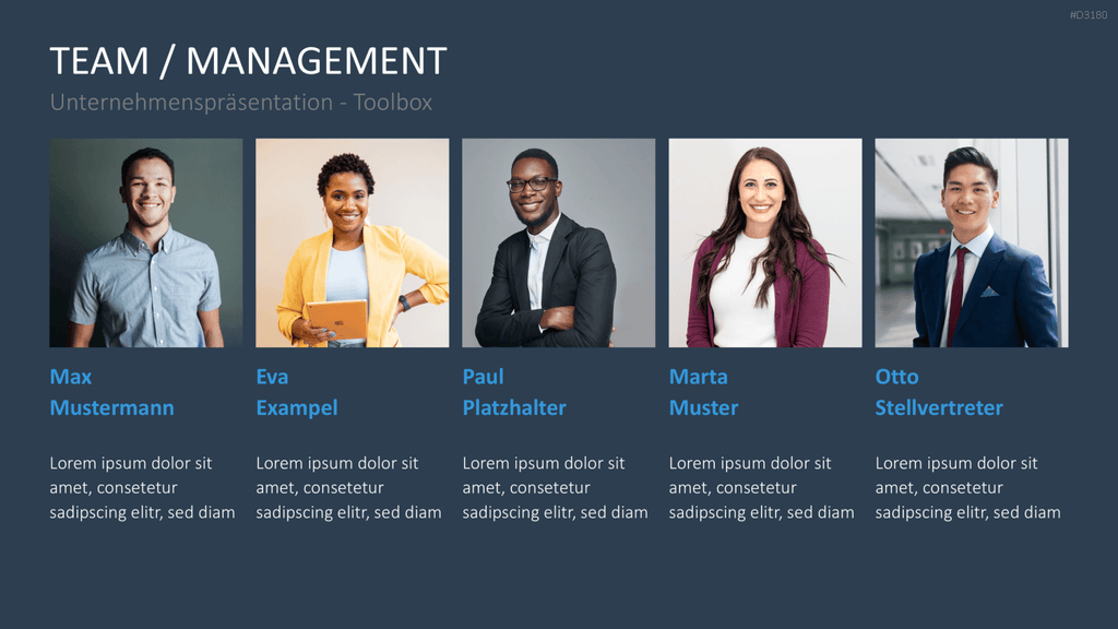 Unternehmenspräsentation-Toolbox PowerPoint-Vorlage