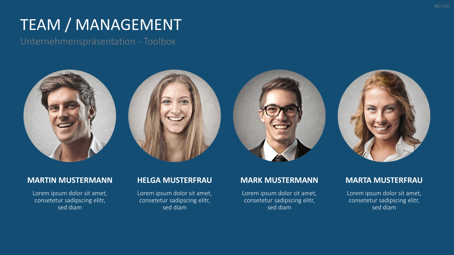 Unternehmenspräsentation-Toolbox PowerPoint-Vorlage