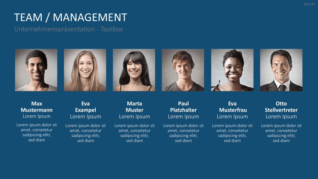 Unternehmenspräsentation-Toolbox PowerPoint-Vorlage