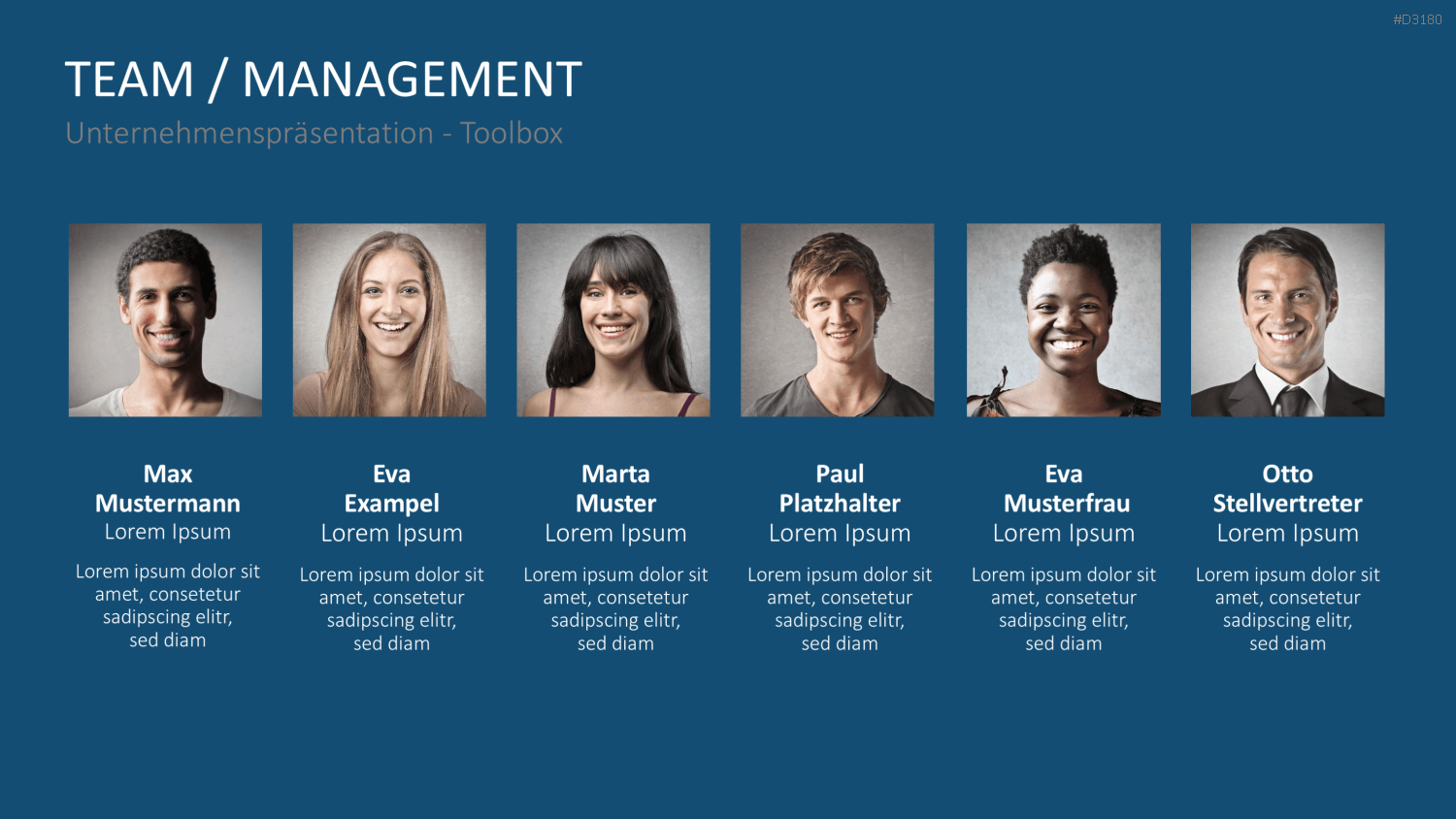 Unternehmenspräsentation-Toolbox PowerPoint-Vorlage