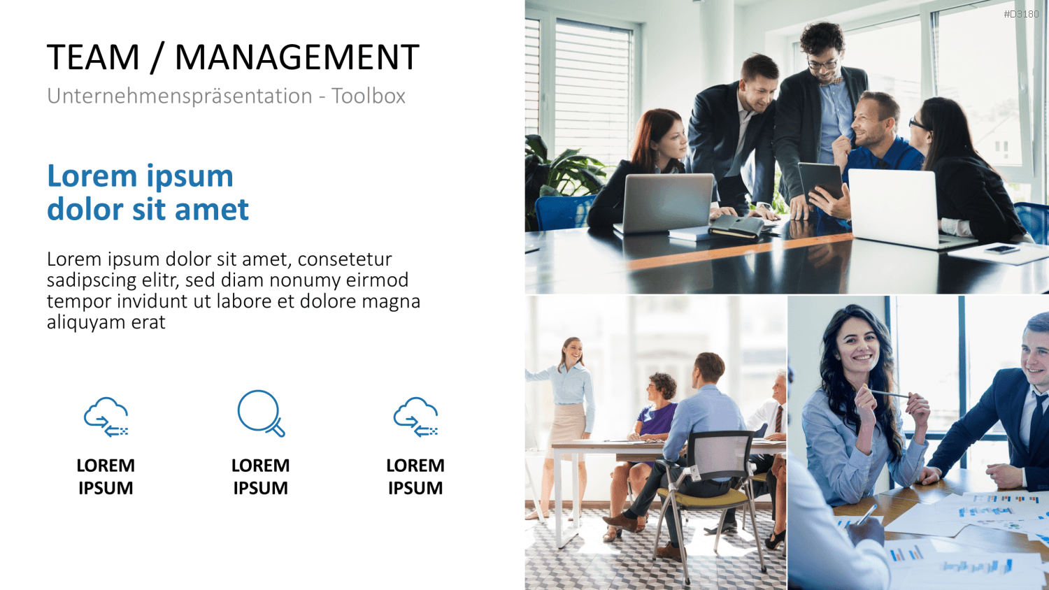 Unternehmenspräsentation-Toolbox PowerPoint-Vorlage