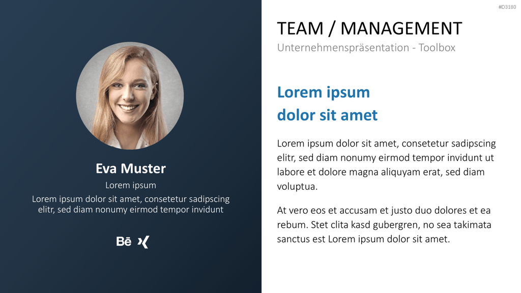 Unternehmenspräsentation-Toolbox PowerPoint-Vorlage