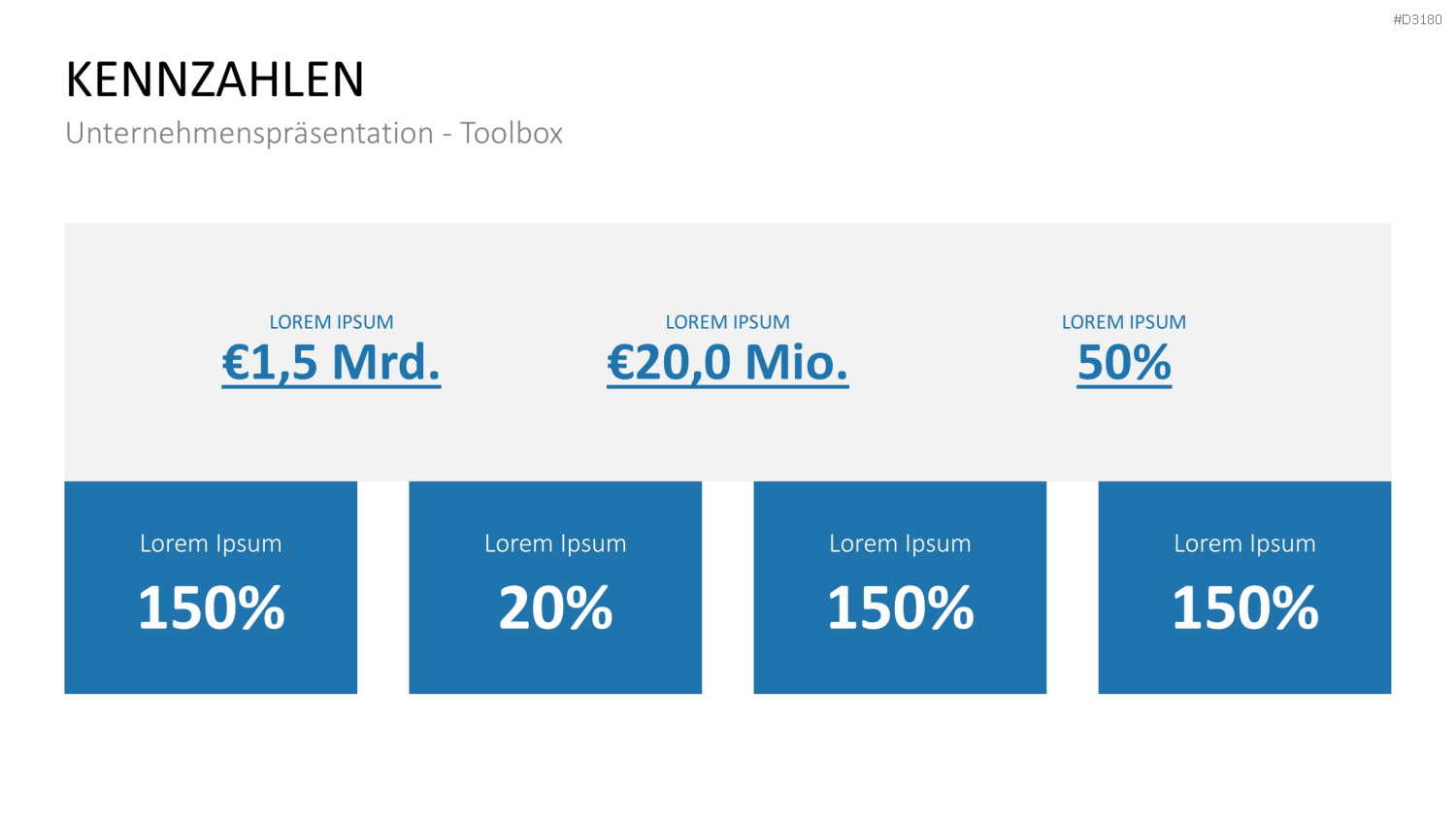 Unternehmenspräsentation-Toolbox PowerPoint-Vorlage