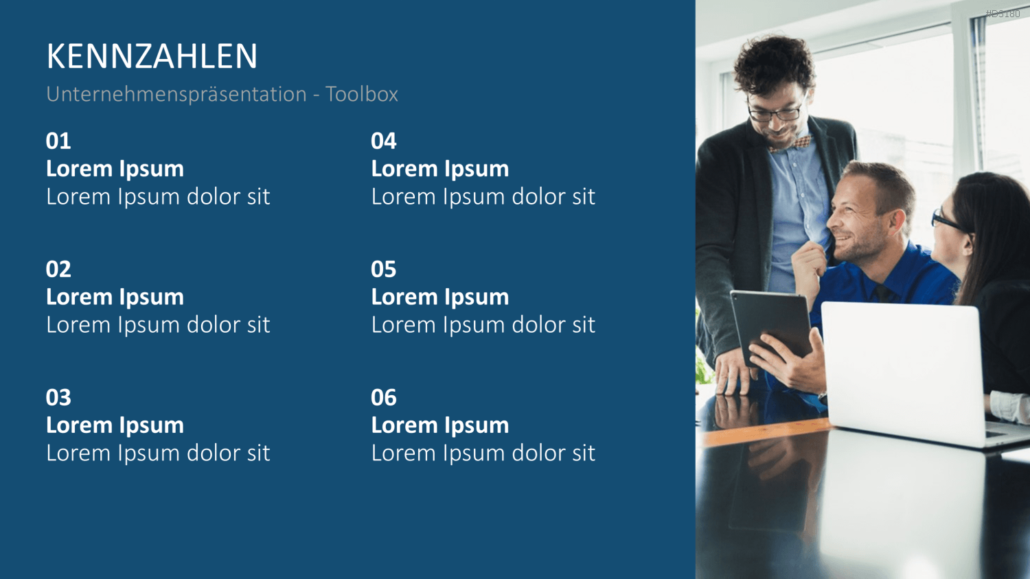 Unternehmenspräsentation-Toolbox PowerPoint-Vorlage